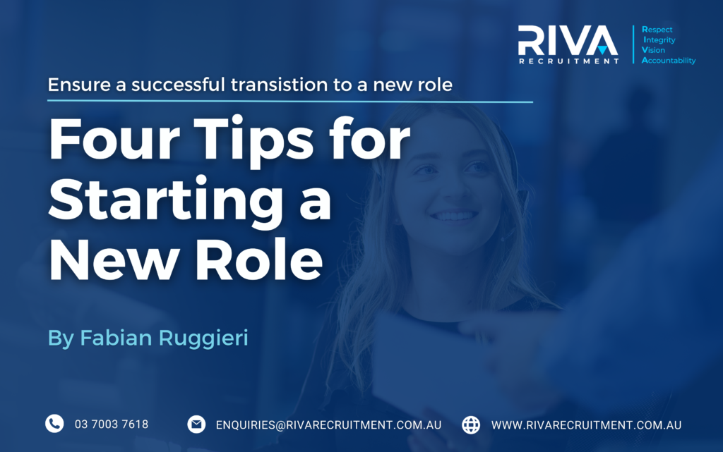 Successful transition into a new role